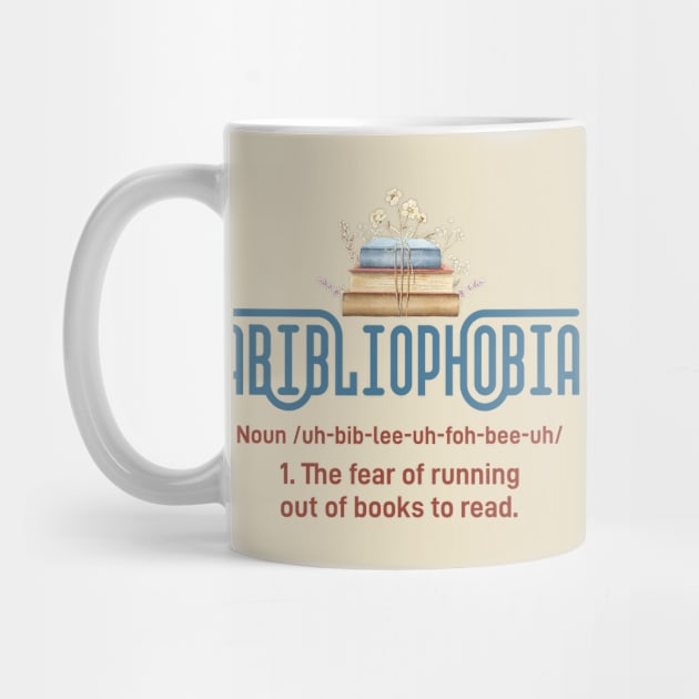 Abibliophobia Definition Funny Book Lover by MIKOLTN